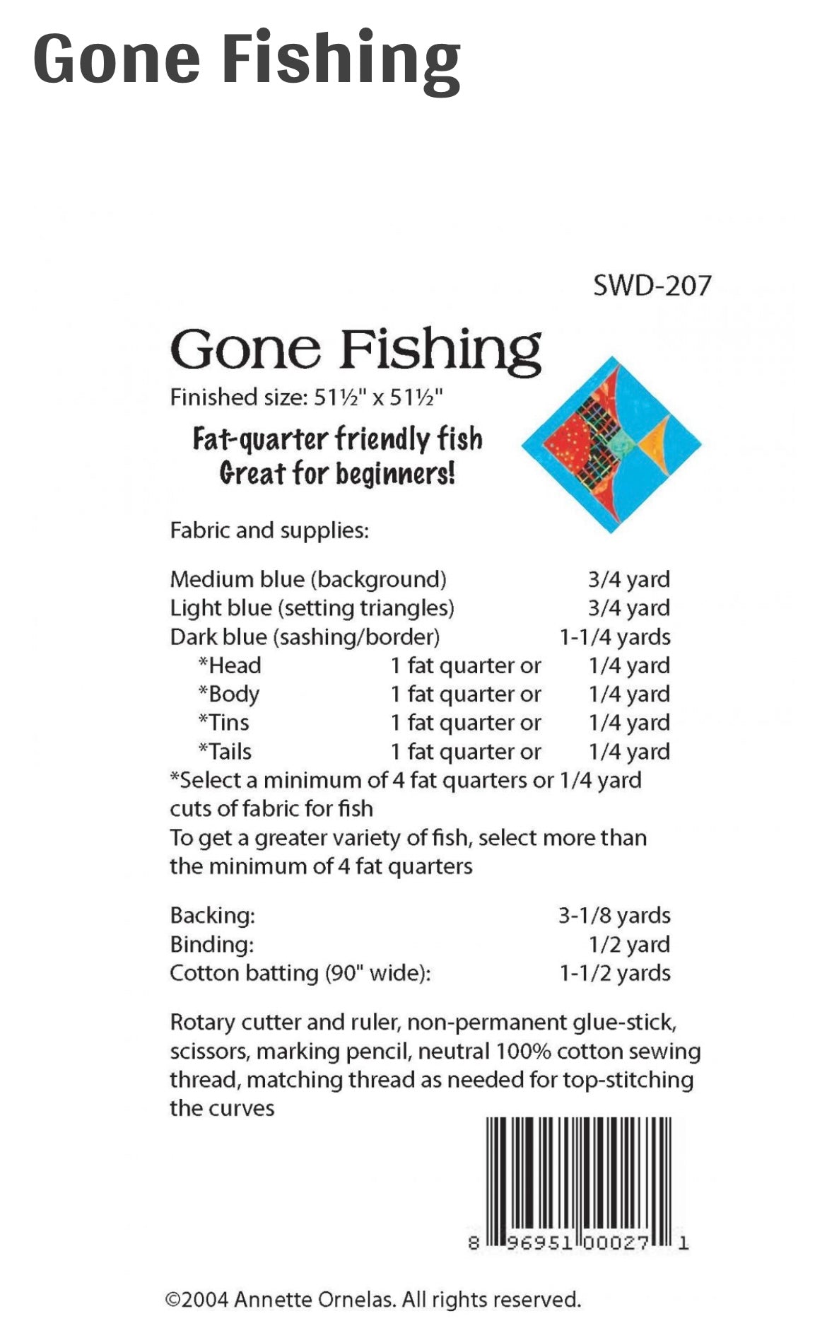 Gone Fishing - Southwind Designs