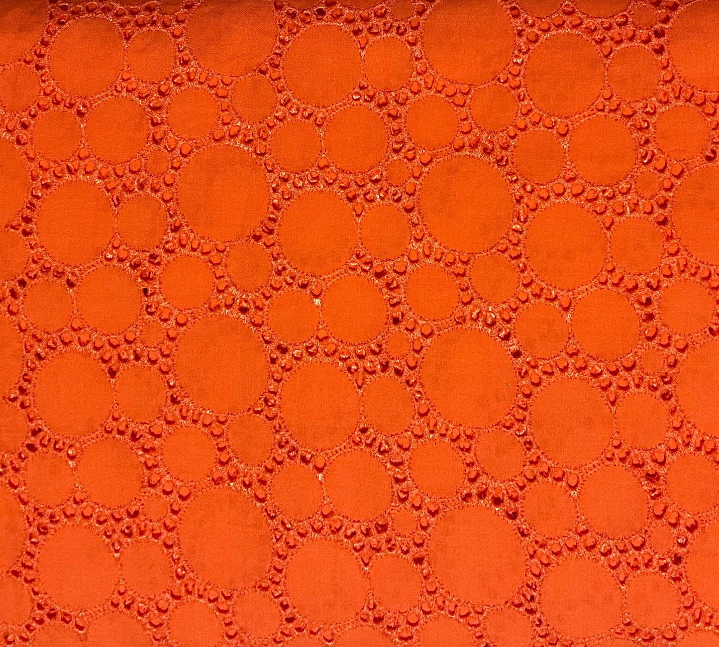 Orange Eyelet - Fabric Depot