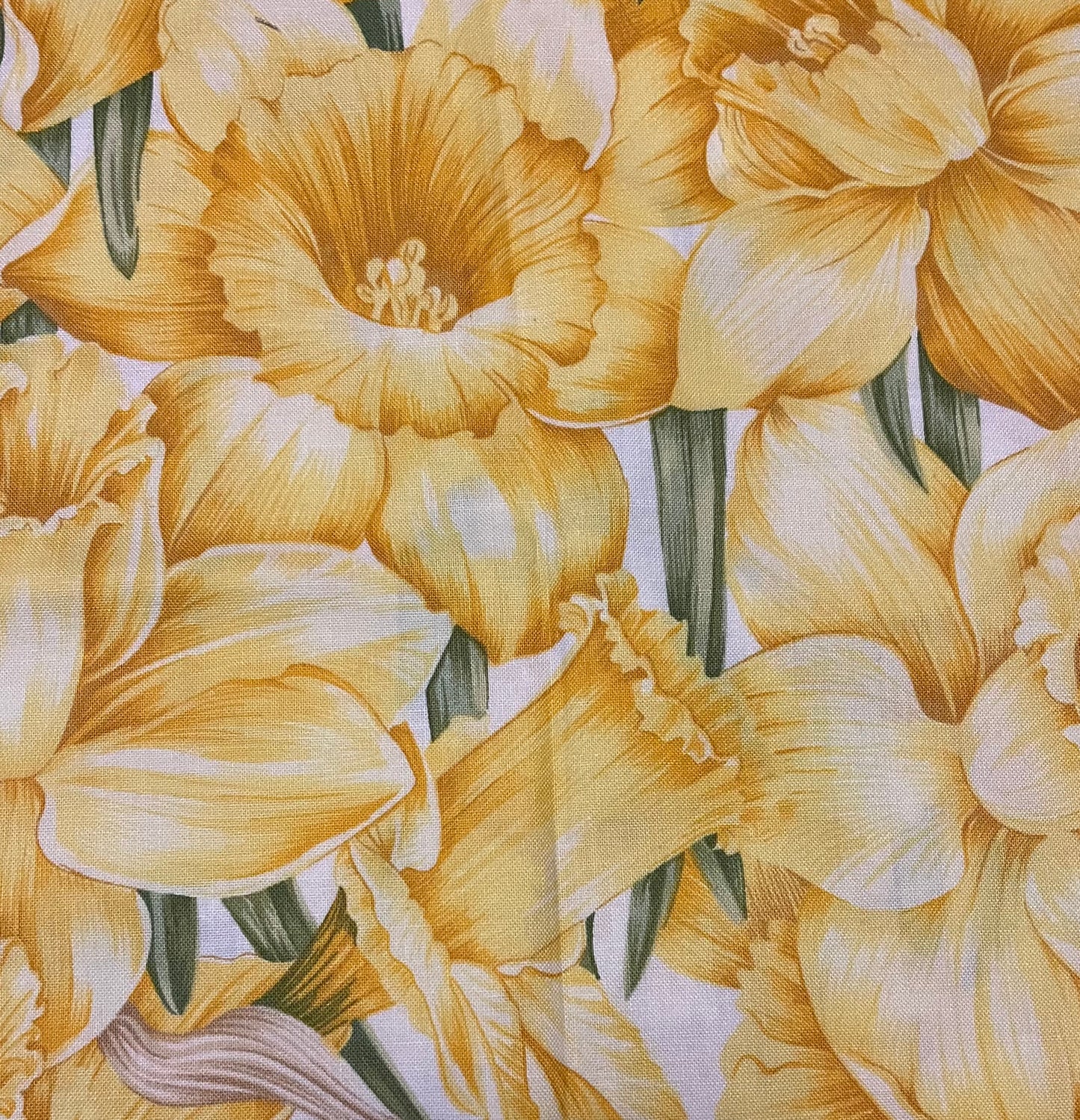 1/4 Yard Yellow Daffodils