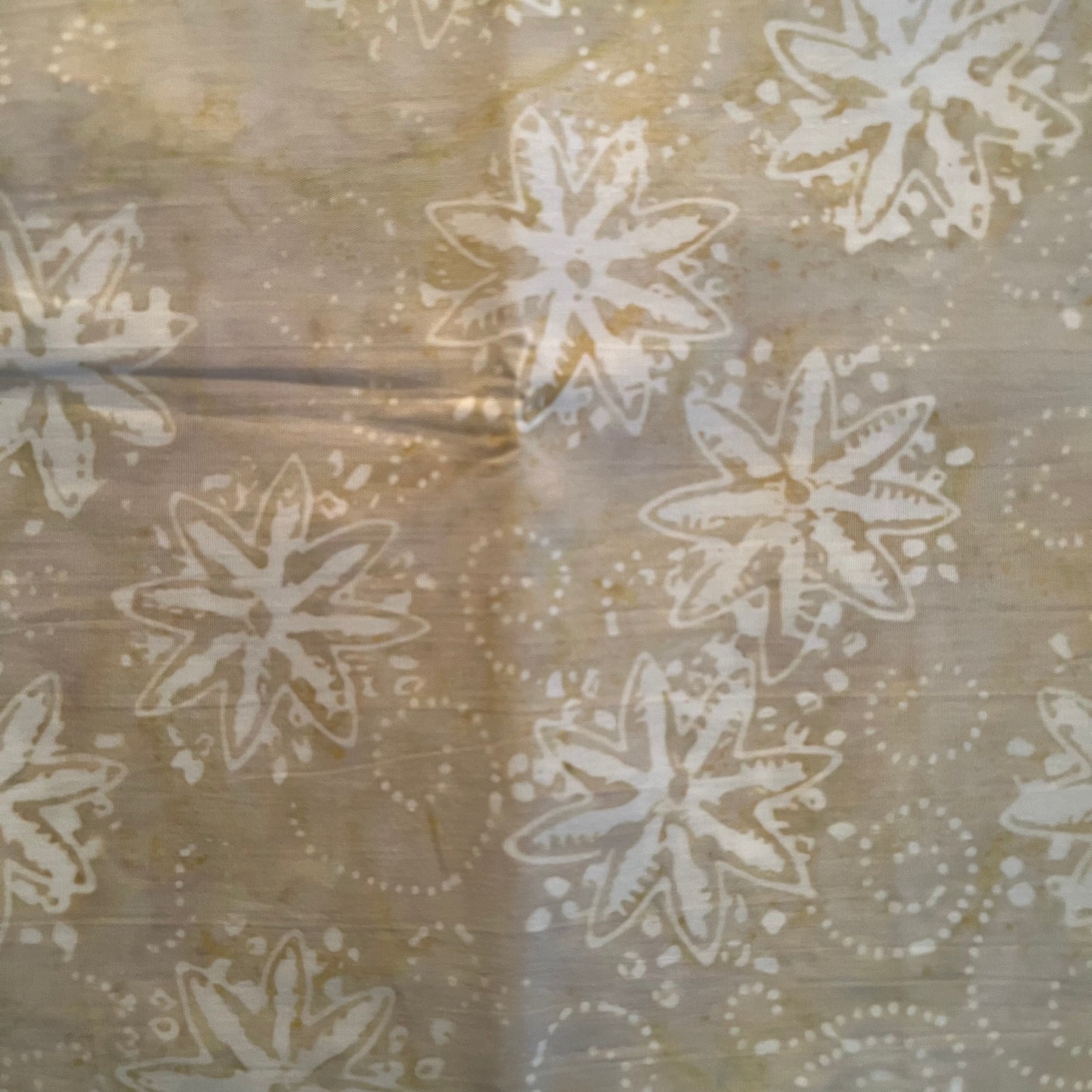 1/4 Yard Tonga Cream - Snowflakes - Timeless Treasures