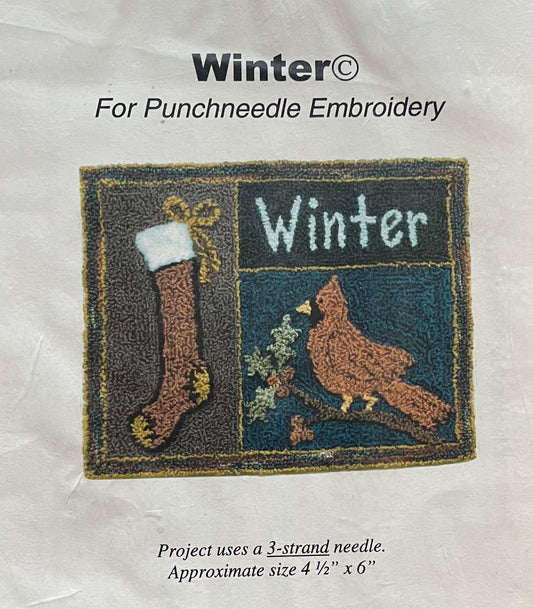 Winter - For Punchneedle Embroidery