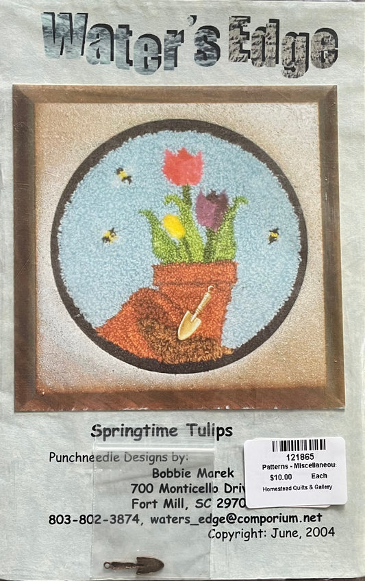 Springtime Tulips - Punchneedle Embroidery
