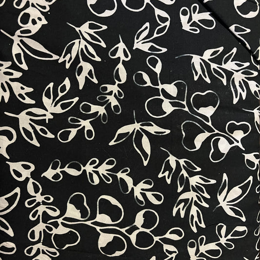 1/8 Yard Fire & Ice Batik - Black and White - Moda