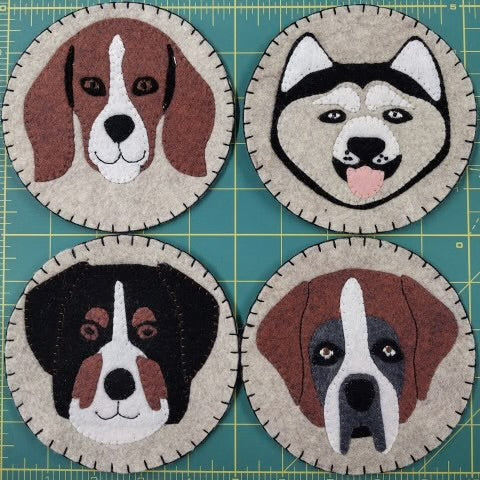 Felt Ornaments - Dog Coasters - Rachel's of Greenfield