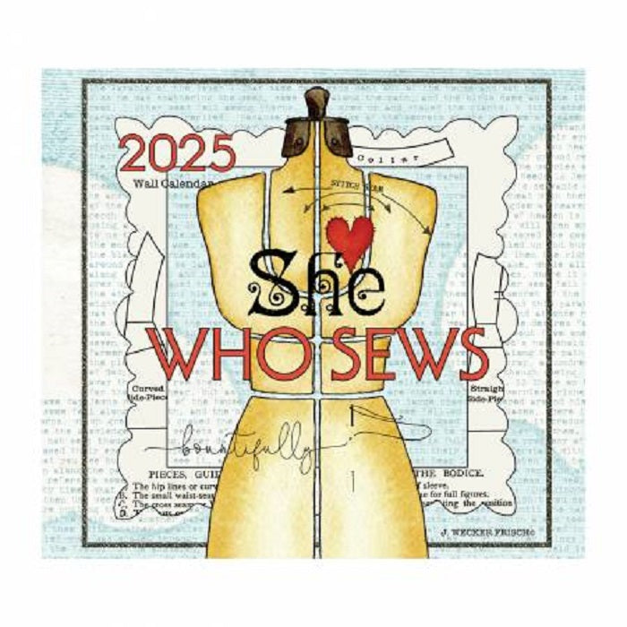 2025 Wall Calendar - She Who Sews - Riley Blake Designs