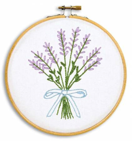 Stamped Embroidery Kit - Lavender - JDNA