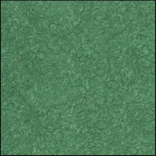 1/3 Yard Jinny Beyer Palette - Gray Green Floral Motif - RJR Fabrics