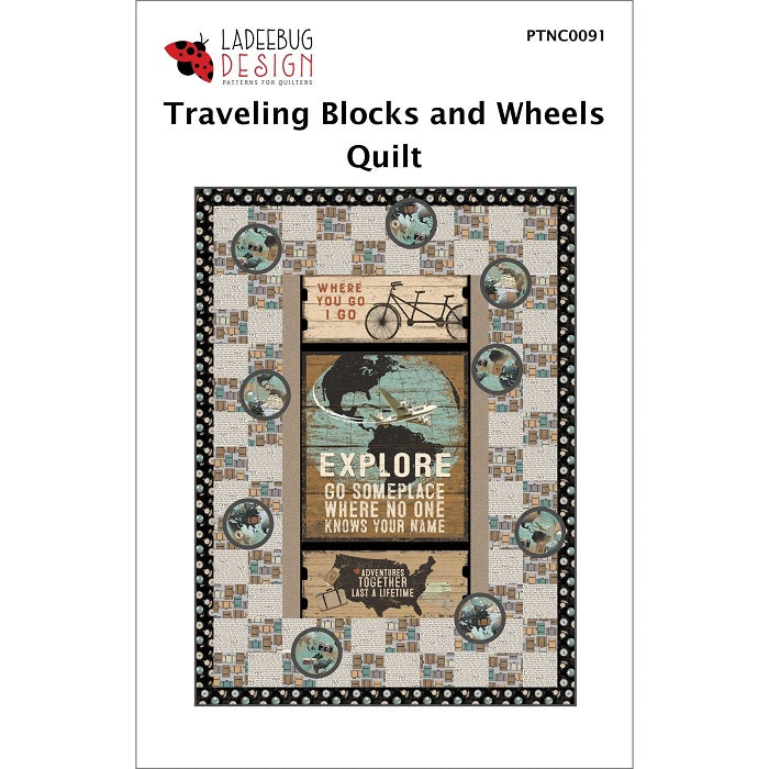 Traveling Blocks and Wheels Quilt - Ladeebug Design