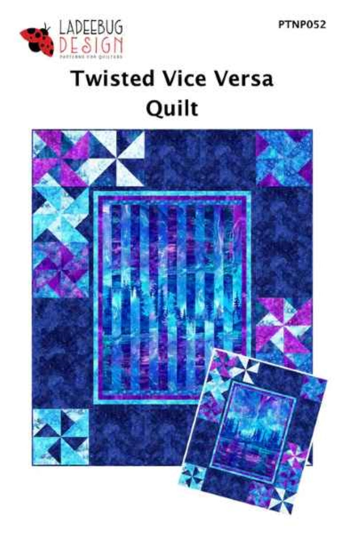 Twisted Vice Versa Quilt Pattern - Ladee Bug Design