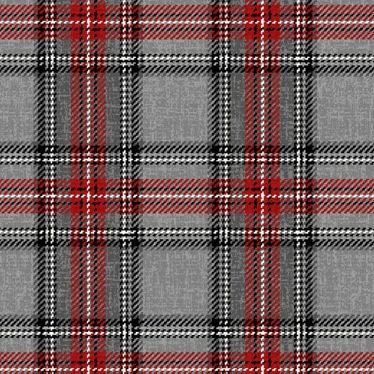 Keep It Classic Flannel - Grey Plaid - Marcus Fabrics