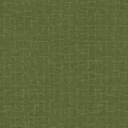 Woolies Flannel - Crosshatch Green - Maywood Studio