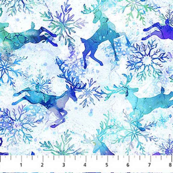 Midwinter Magic - Reindeer Prance - Northcott Fabrics