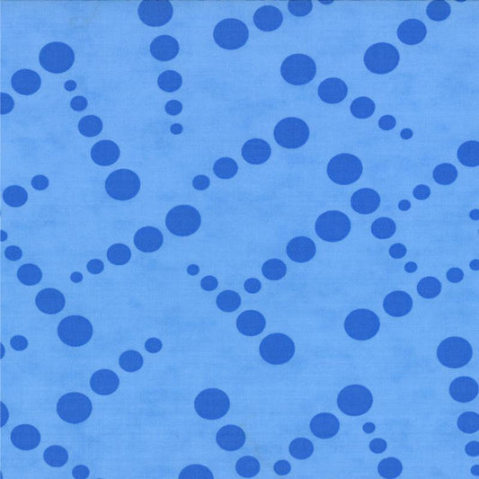 3/8 Yard Hubba Hubba - Blue Dots - Moda