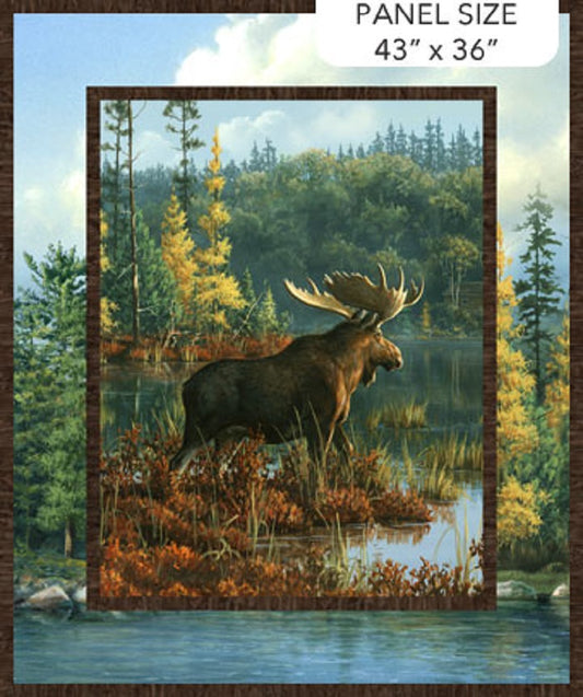 Northwood Naturescapes - Moose Panel - Northcott