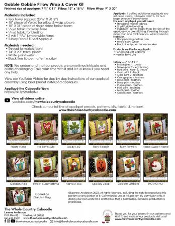 November Pillow Wrap Kit - Pre-Order