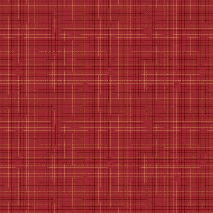 One Sister Yarn Dyes - Space Dyed Plaid - Red - Henry Glass