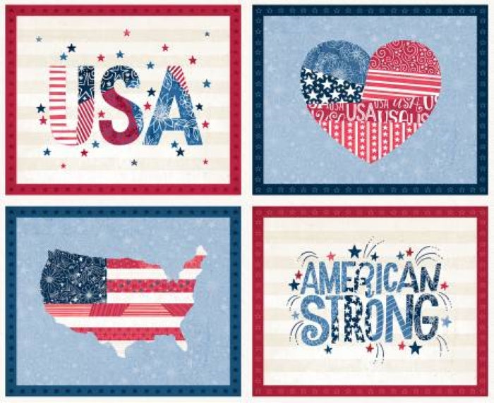 Patchwork Americana Panel - P&B Textiles