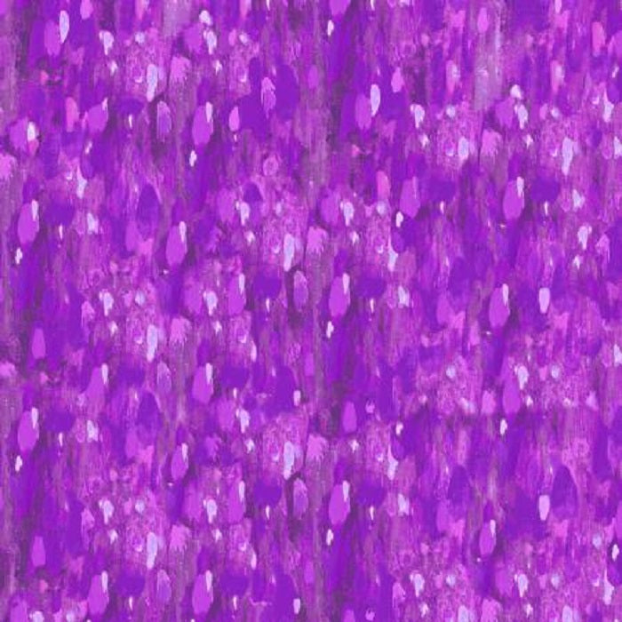 Crazy Kitties - Painted Texture, Purple - P&B Textiles