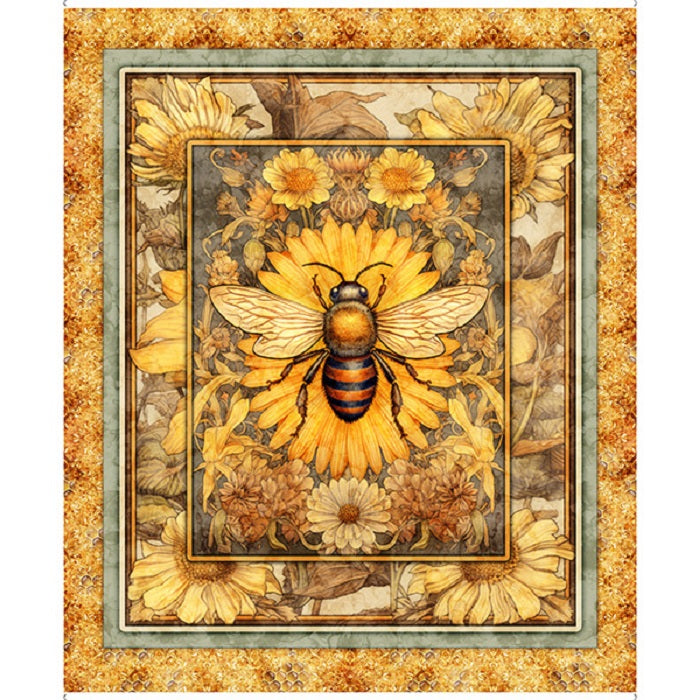 Queen Bee - Honey Panel - QT Fabrics