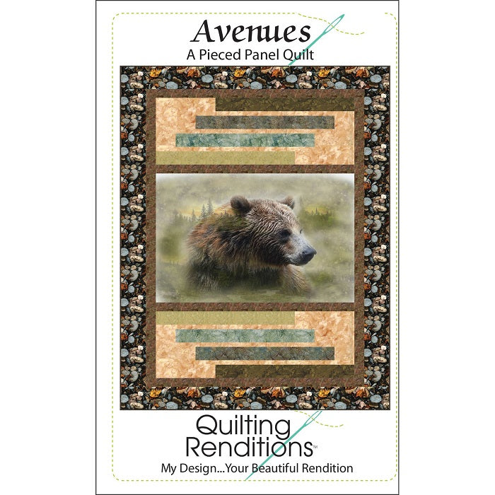 Avenues Pieced Panel Quilt Pattern - Quilting Renditions