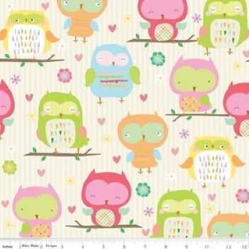 1/8 Yard Owl & Co - Riley Blake Designs