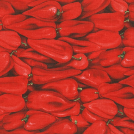 1/8 Yard Farmers Market - Red Chilies - RJR Fabrics