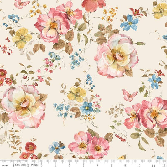 Countryside Main - Sand Floral - Riley Blake Designs