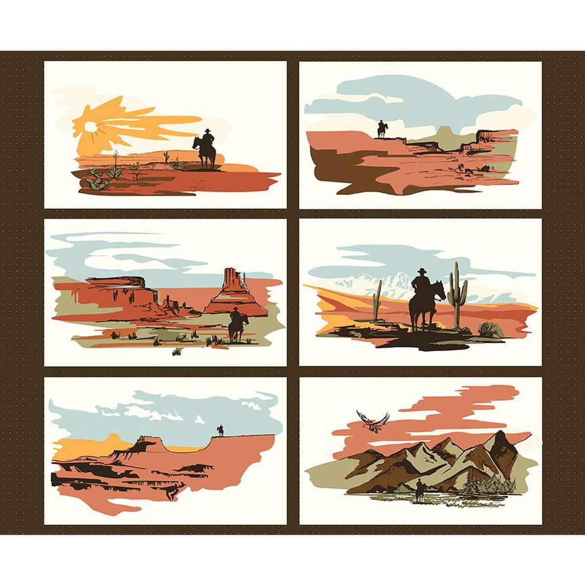 Go West with John Wayne Panel - Riley Blake Designs