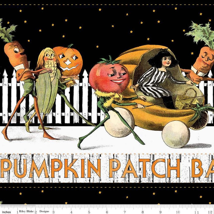 Pumpkin Patch - Barn Dance Repeating Stripe - Riley Blake Designs