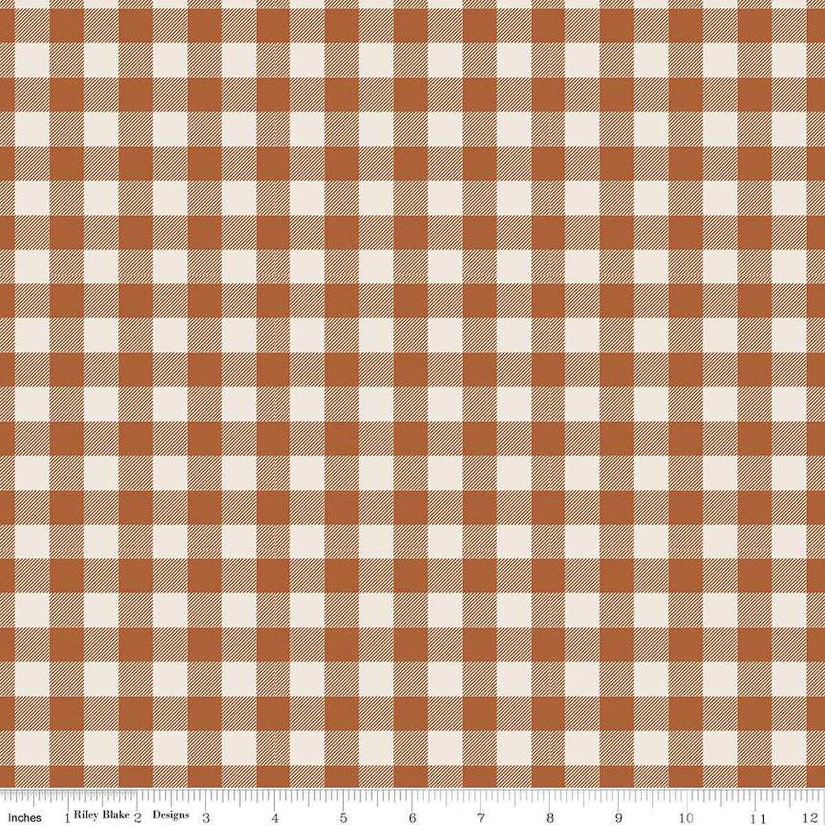 Pumpkin Spice Plaid - Spice - Riley Blake Designs