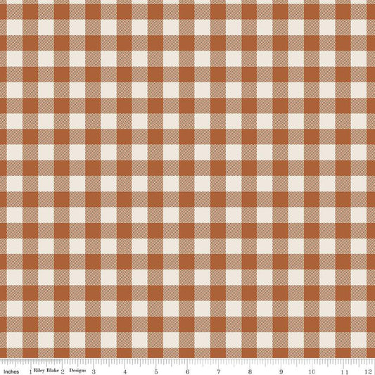 Pumpkin Spice Plaid - Spice - Riley Blake Designs