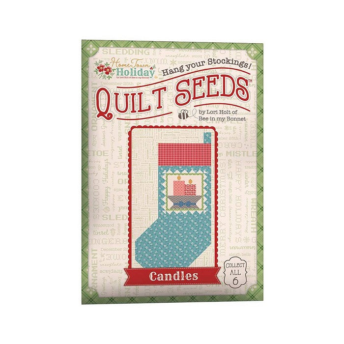 Home Town Holiday Quilt Seeds #6 - Candles - Lori Holt of Bee in My Bonnet