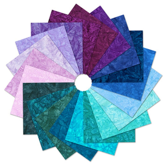 Artisan Batiks Prisma Dyes - Royalty Colorstory - Robert Kaufman Fabrics