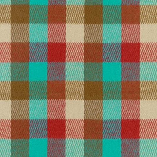 Durango Flannel - Teal Plaid - Robert Kaufman Fabrics