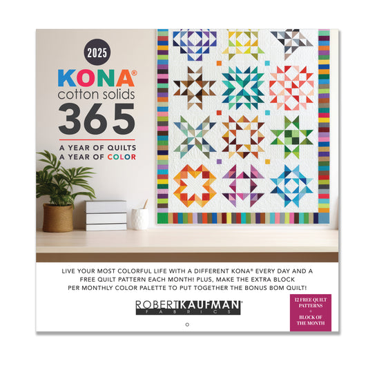 Kona® Cotton 2025 Wall Calendar - Robert Kaufman