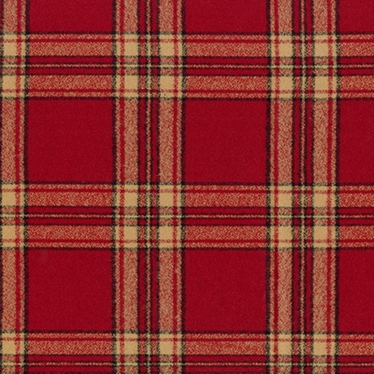 Mammoth Flannel - Red Plaid - Robert Kaufman Fabrics