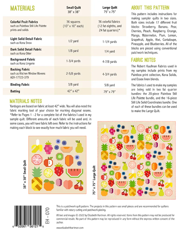 Produce Section Quilt Along