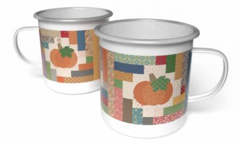 Autumn Enamel Tin Mug - Riley Blake Designs