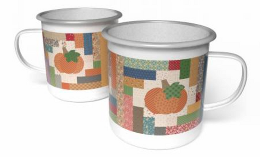 Autumn Enamel Tin Mug - Riley Blake Designs
