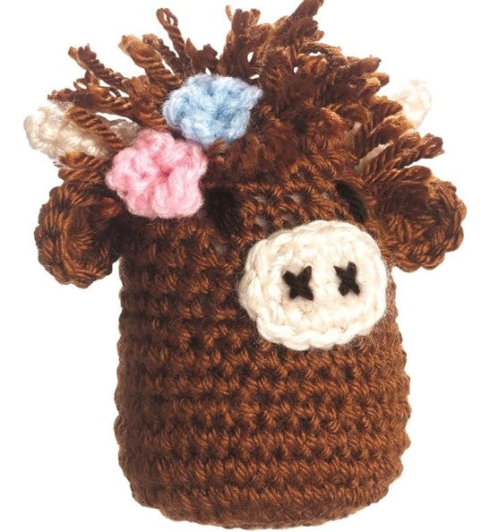 Brown Highland Cow Crochet Kit - Leisure Arts