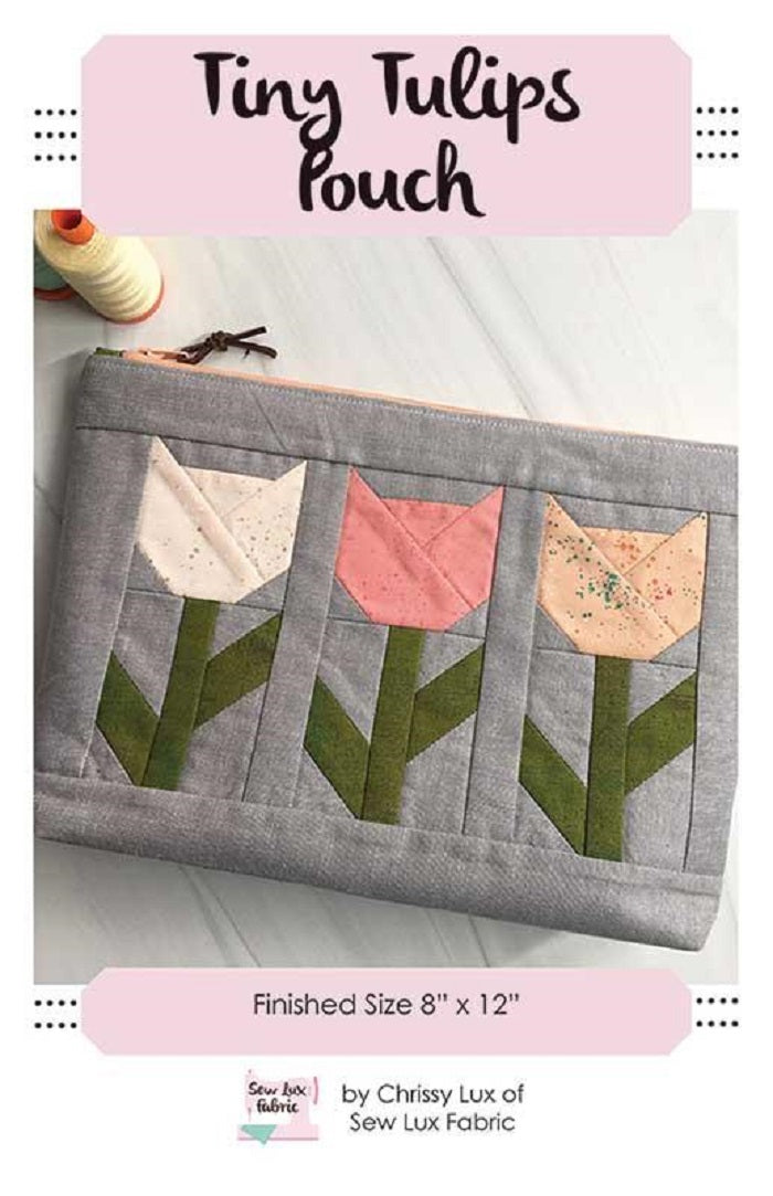 Tiny Tulips Pouch - Sew Lux Fabric