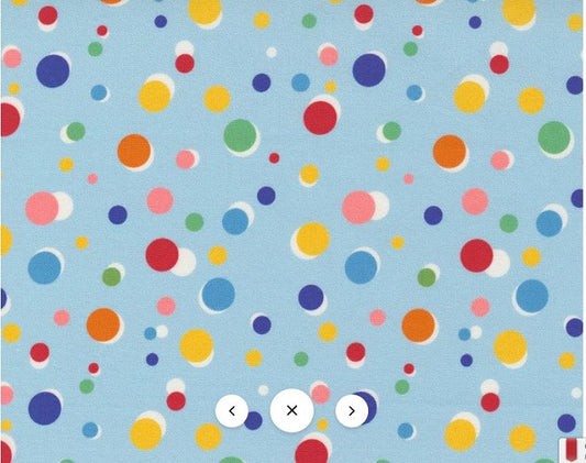 3/8 Yard Story Time - Happy Dots Light Blue - Moda