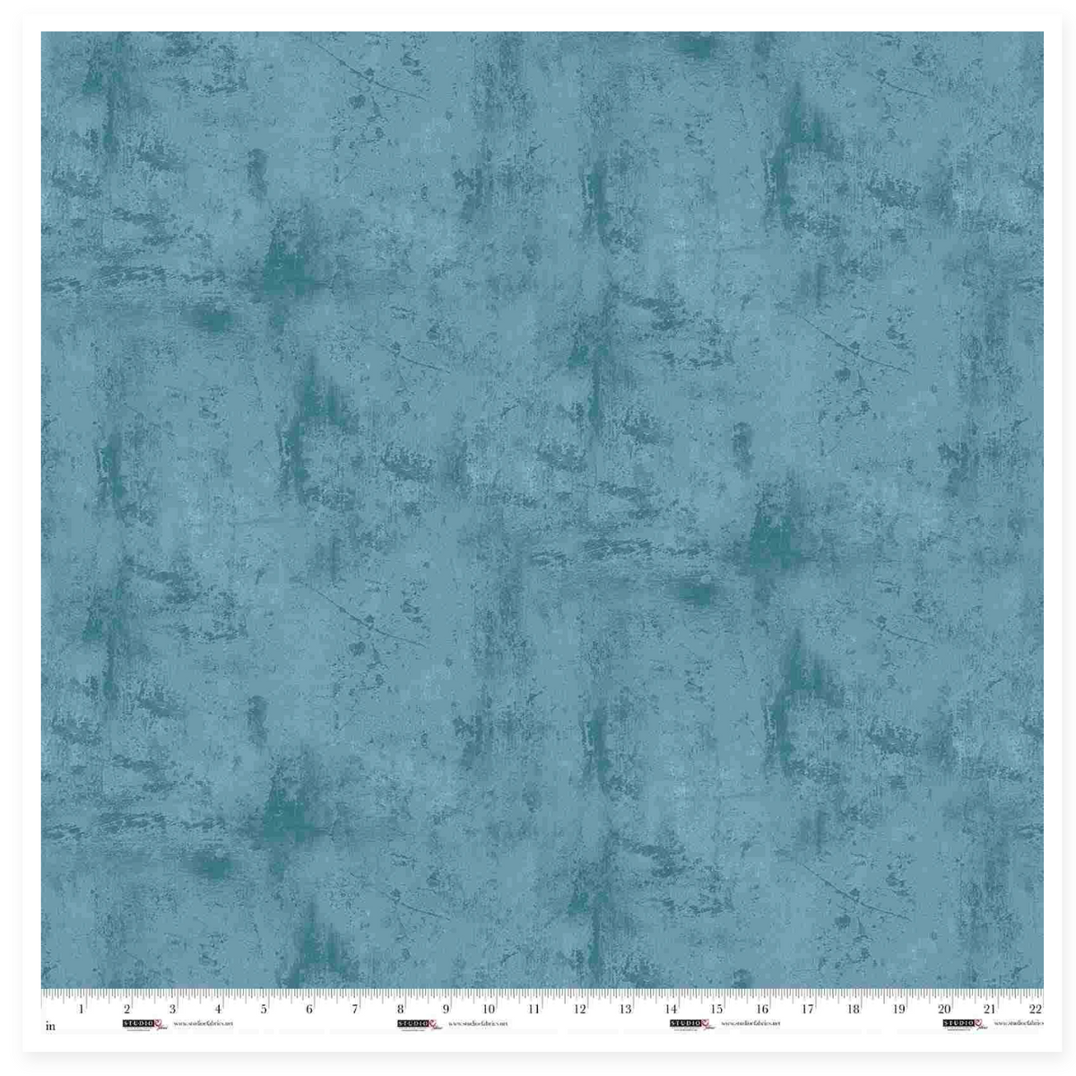 Multi teal/blue colored fabric with a distressed texture