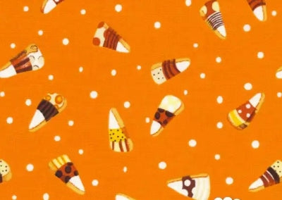 Candy Corn on Orange Background - StudioE