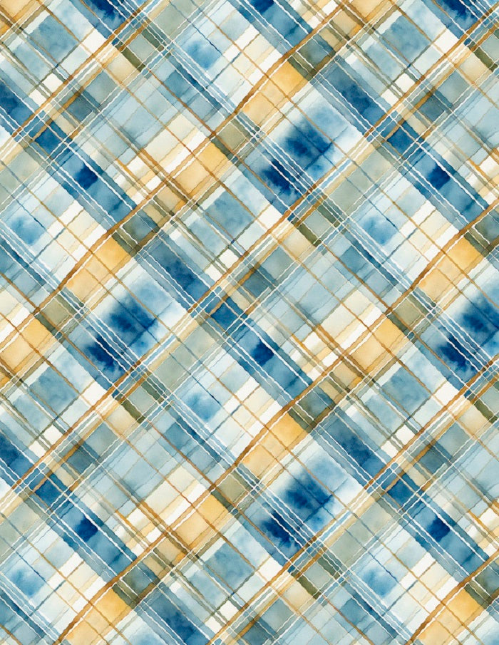 Sunkissed - Blue Plaid - Wilmington Prints