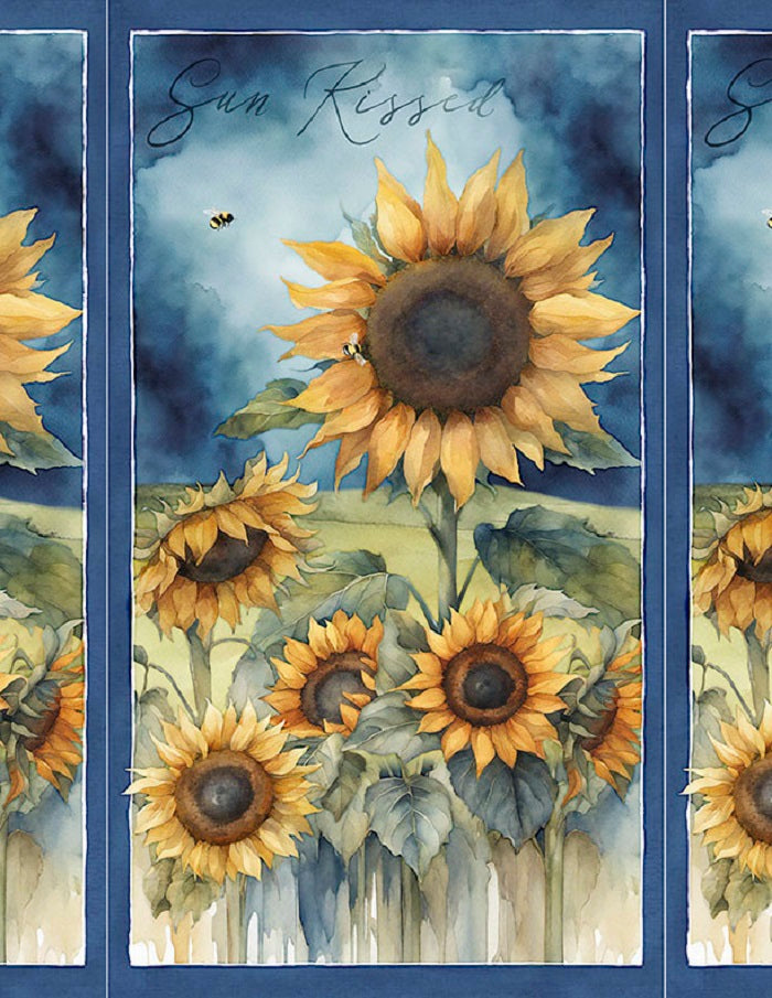 Sunkissed - Sunflower Panel - Wilmington Prints
