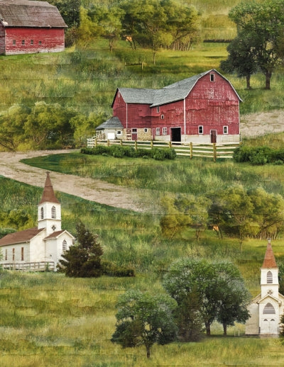 Farmstead Barns/Churches - Wilmington Prints