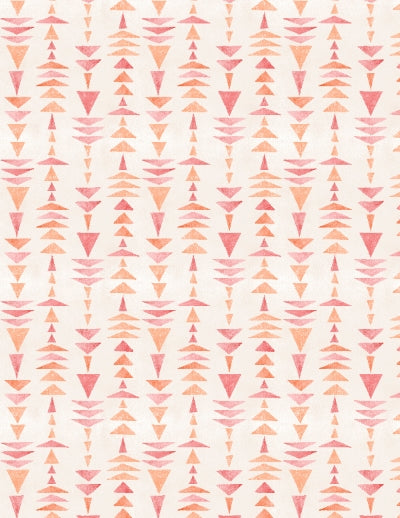 Paisley Place -- Stacked Triangles Cream - Wilmington Prints