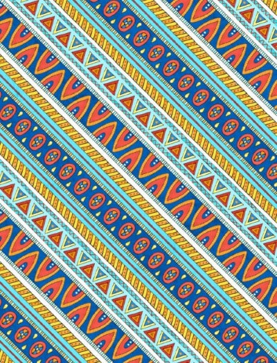 Diagonal Stripe Blue/Red - Wilmington Prints