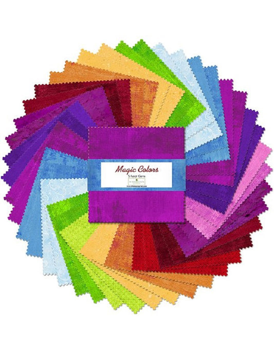 Magic Colors 5" Squares - Wilmington Prints